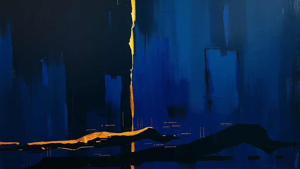 Workers frantically build a stone bridge over a deep chasm as a storm with lightning approaches from the far side, a surveyor holding a torn blueprint.